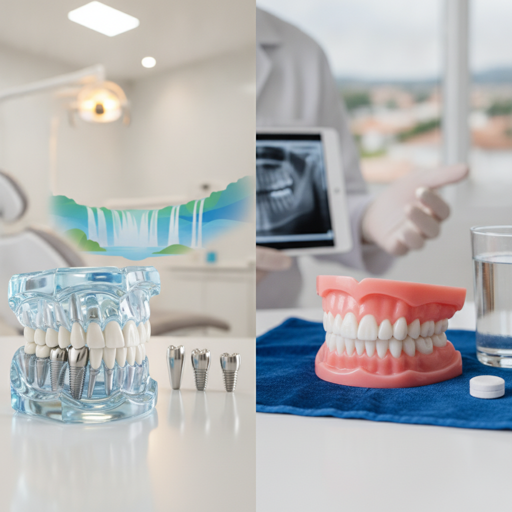 Implante Dentário ou Dentadura: O Que é Melhor em Foz do Iguaçu?