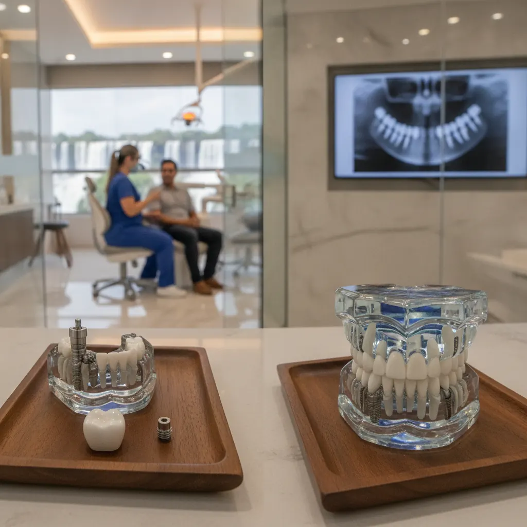 Implante Dentário x Prótese sobre Implante em Foz do Iguaçu